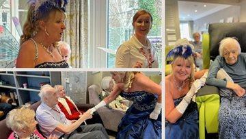Jesmond care home Residents enjoy a afternoon filled with music